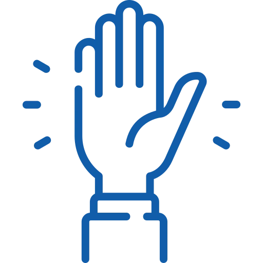 hand up